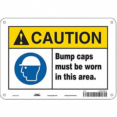 Safety Sign 7 inx10 in Polyethylene