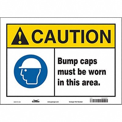 Safety Sign 10 inx14 in Vinyl