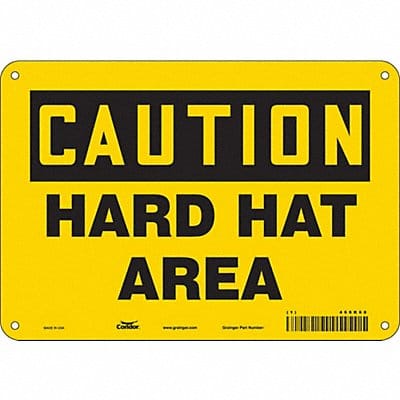 Safety Sign 7 inx10 in Polyethylene