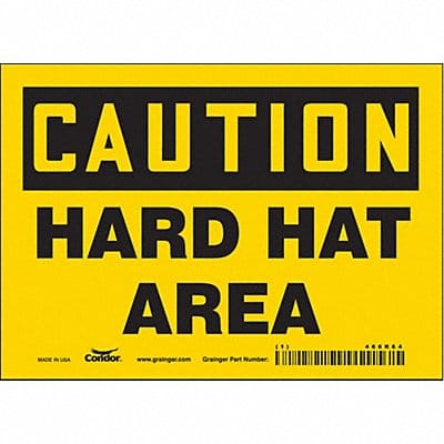 Safety Sign 5 inx7 in Vinyl