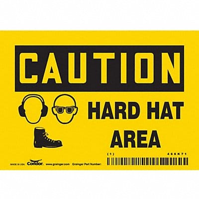 Safety Sign 3.5in x 5in Vinyl