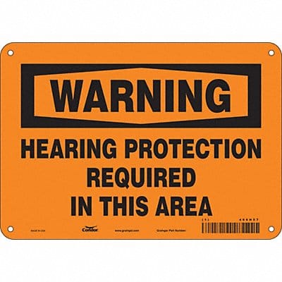 Safety Sign 7 inx10 in Polyethylene