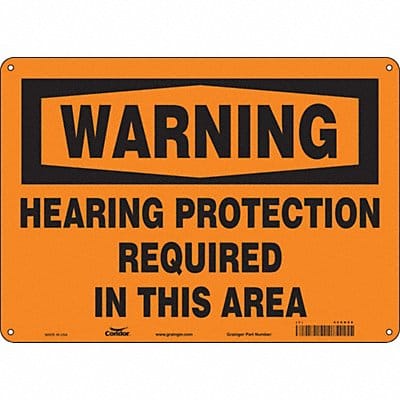 Safety Sign 10 inx14 in Polyethylene