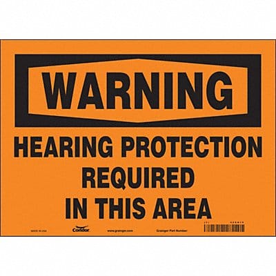 Safety Sign 10 inx14 in Vinyl