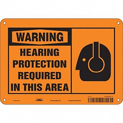 Safety Sign 7 in x 10 in Aluminum