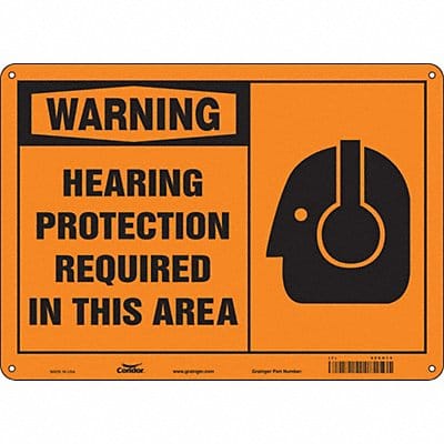 Safety Sign 10 inx14 in Polyethylene