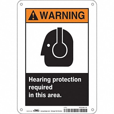 Safety Sign 10 inx7 in Polyethylene