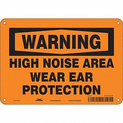 Safety Sign 7 in x 10 in Polyethylene