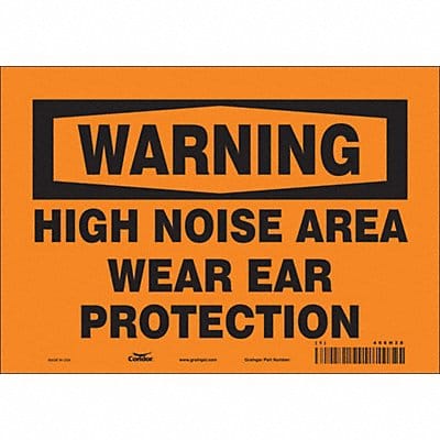 Safety Sign 7 in x 10 in Vinyl