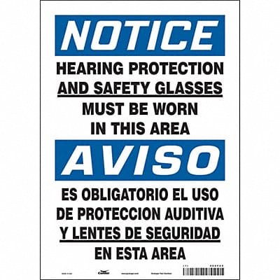 Safety Sign 14 inx10 in Vinyl