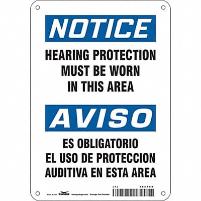 Safety Sign 10 inx7 in Polyethylene