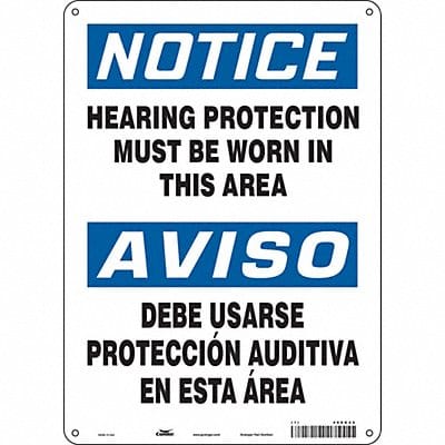 Safety Sign 14 inx10 in Polyethylene