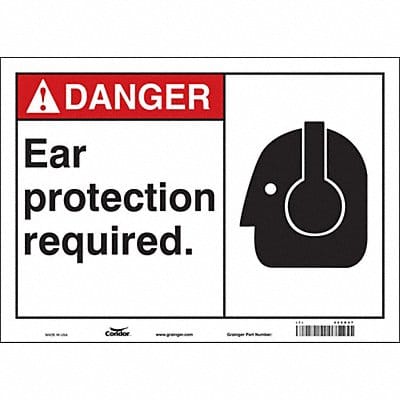 Safety Sign 10 in x 14 in Vinyl