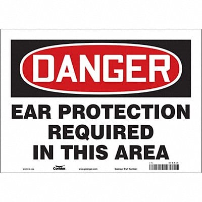 Safety Sign 10 inx14 in Vinyl