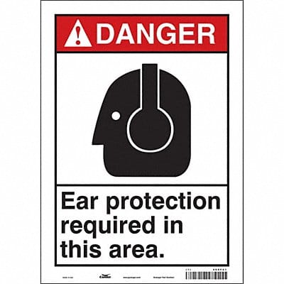 Safety Sign 14 inx10 in Vinyl