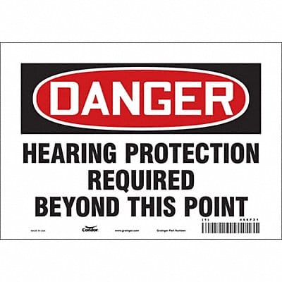 Safety Sign 7 inx10 in Vinyl