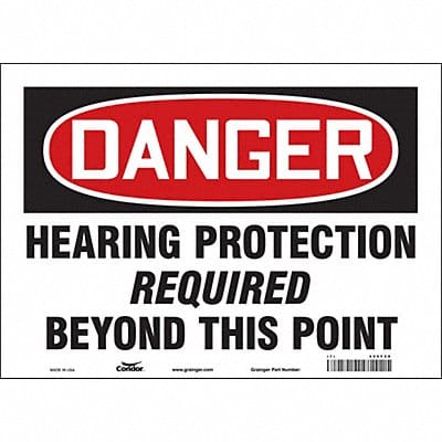 Safety Sign 10 inx14 in Vinyl