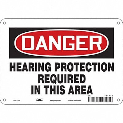 Safety Sign 7 in x 10 in Aluminum