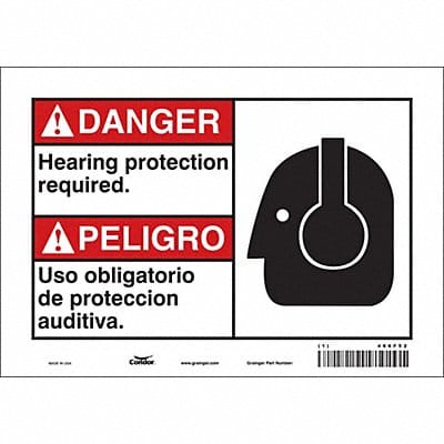 Safety Sign 7 inx10 in Vinyl