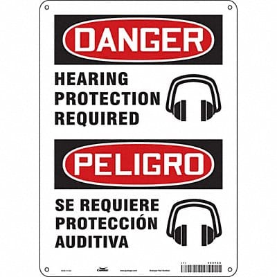 Safety Sign 14 inx10 in Polyethylene