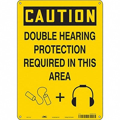 J6949 Safety Sign 14 inx10 in Aluminum