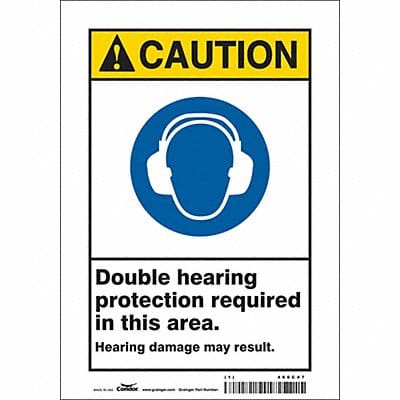 Safety Sign 10 inx7 in Vinyl