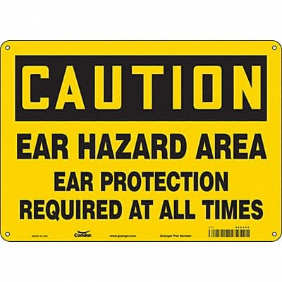 Safety Sign 10 inx14 in Aluminum