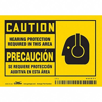 Safety Sign 3 1/2 inx5 in Vinyl PK5