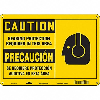 Safety Sign 10 inx14 in Polyethylene