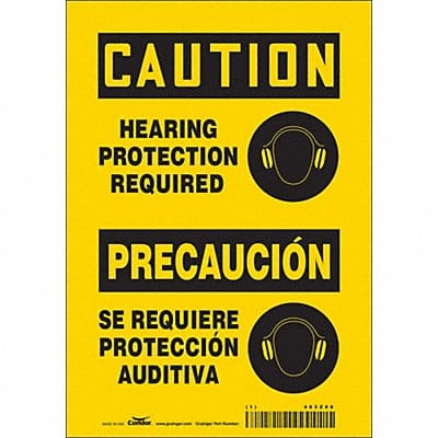 Safety Sign 10 in x 7 in Vinyl