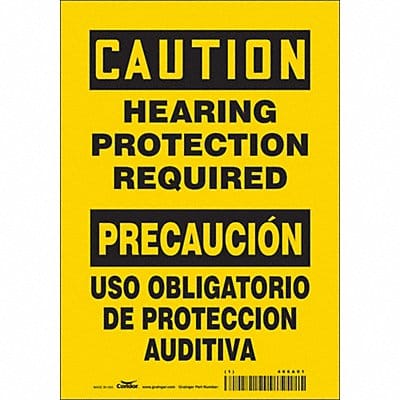 Safety Sign 10 in x 7 in Vinyl