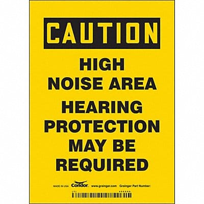 Safety Sign 7 inx5 in Vinyl