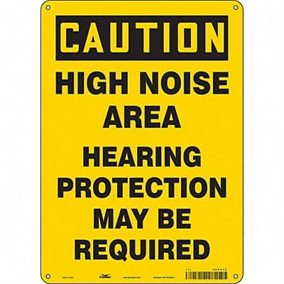 Safety Sign 14 inx10 in Polyethylene