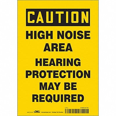 Safety Sign 10 inx7 in Vinyl