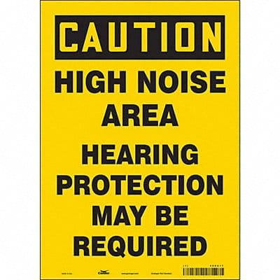 Safety Sign 14 in x 10 in Vinyl