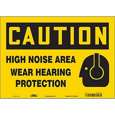 Safety Sign 10 in x 14 in Vinyl