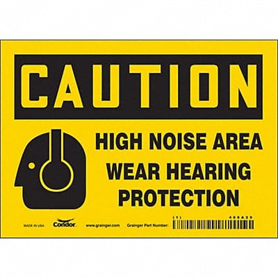 Safety Sign 5 inx7 in Vinyl