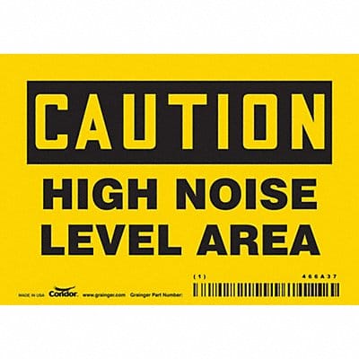 Safety Sign 3 1/2 inx5 in Vinyl