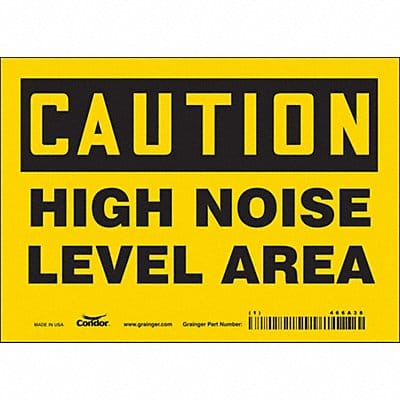 Safety Sign 5 inx7 in Vinyl