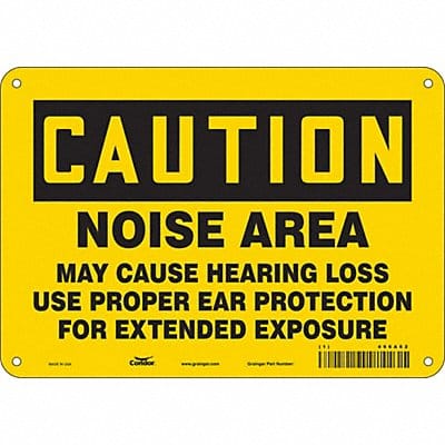 Safety Sign 7 in x 10 in Vinyl