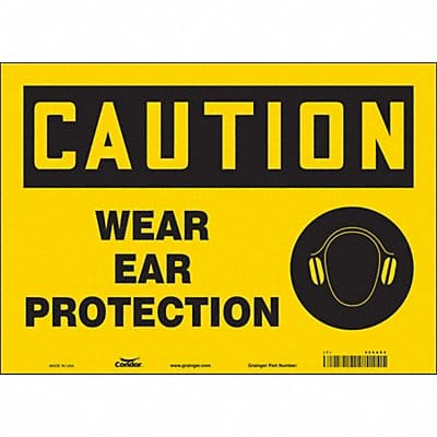 Safety Sign 10 inx14 in Vinyl