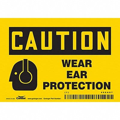 Safety Sign 3.5in x 5in Vinyl