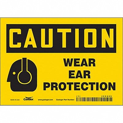 Safety Sign 5 inx7 in Vinyl