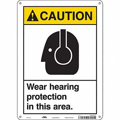 Safety Sign 14 in x 10 in Aluminum