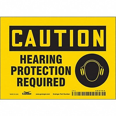 Safety Sign 5 inx7 in Vinyl