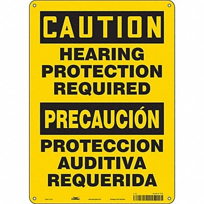 Safety Sign 14 inx10 in Polyethylene