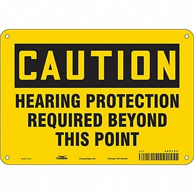 Safety Sign 7 inx10 in Polyethylene