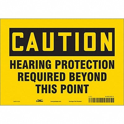 Safety Sign 7 inx10 in Vinyl