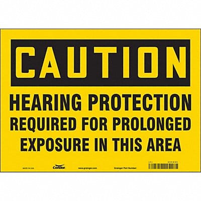 Safety Sign 10 in x 14 in Vinyl