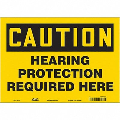 Safety Sign 10 inx14 in Vinyl